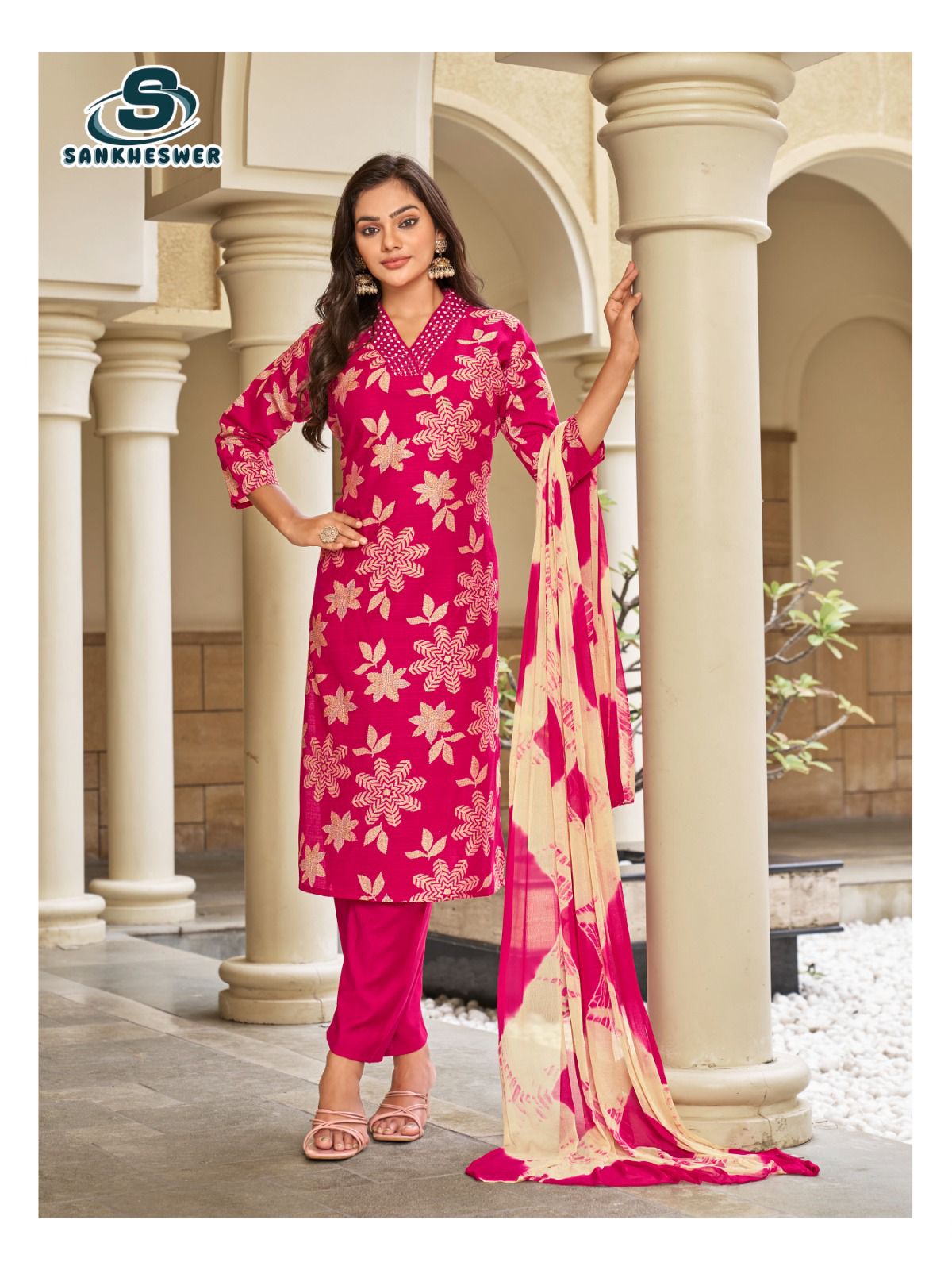 Princess Sankheswer Vertican Readymade Pant Style Suits Wholesale