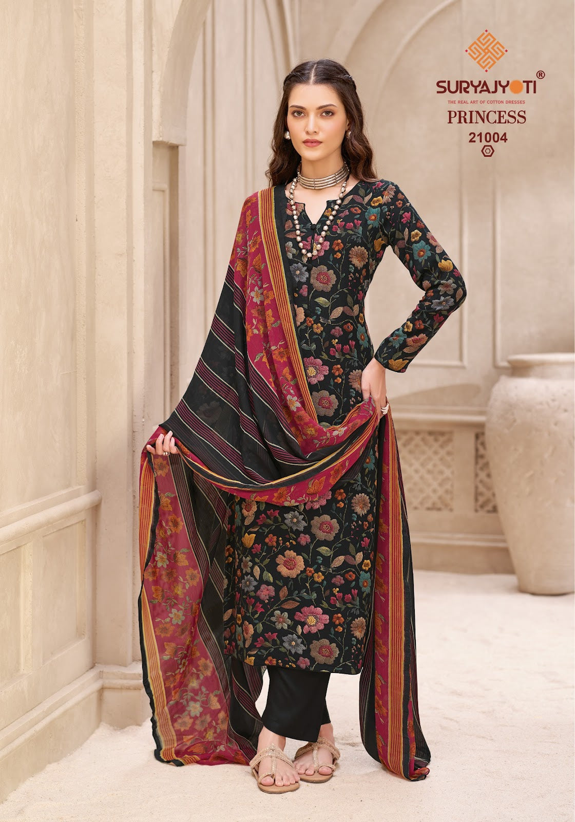 Princess Vol 21 Suryajyoti Heavy Reyon Pant Style Suits Exporter Gujarat