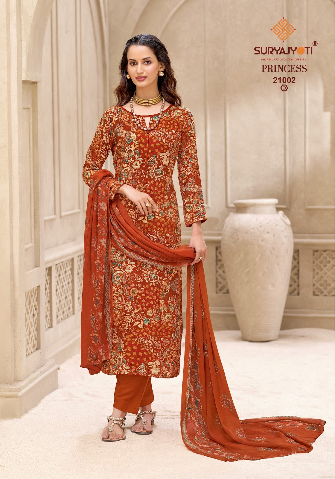 Princess Vol 21 Suryajyoti Heavy Reyon Pant Style Suits Exporter Gujarat