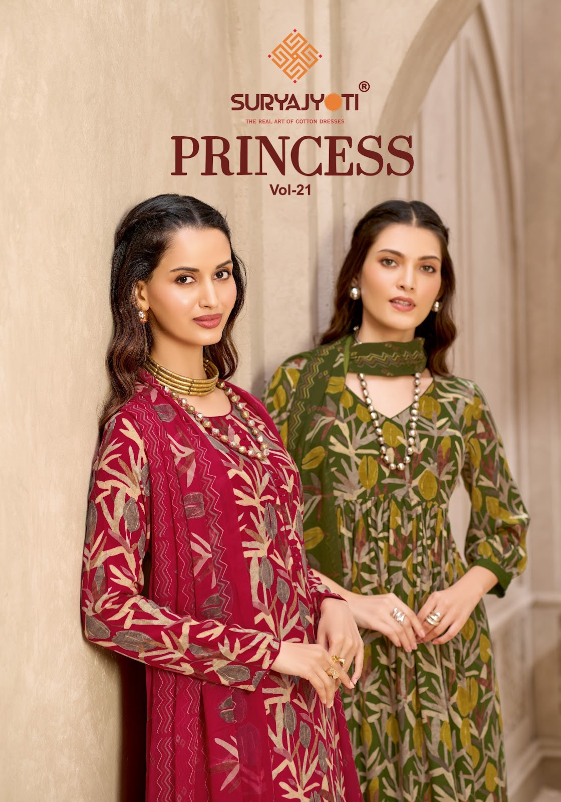 Princess Vol 21 Suryajyoti Heavy Reyon Pant Style Suits Exporter Gujarat