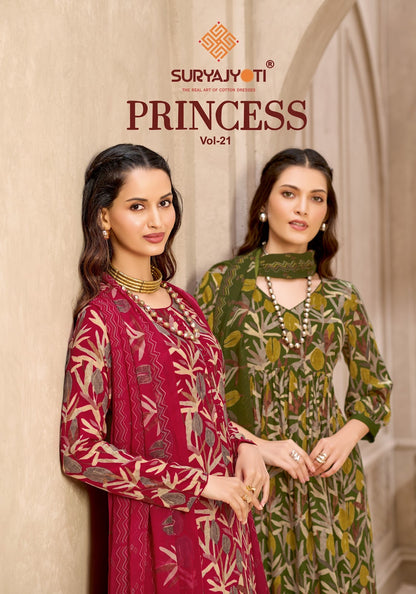 Princess Vol 21 Suryajyoti Heavy Reyon Pant Style Suits Exporter Gujarat