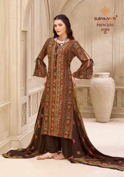 Princess Vol 21 Suryajyoti Heavy Reyon Pant Style Suits Exporter Gujarat