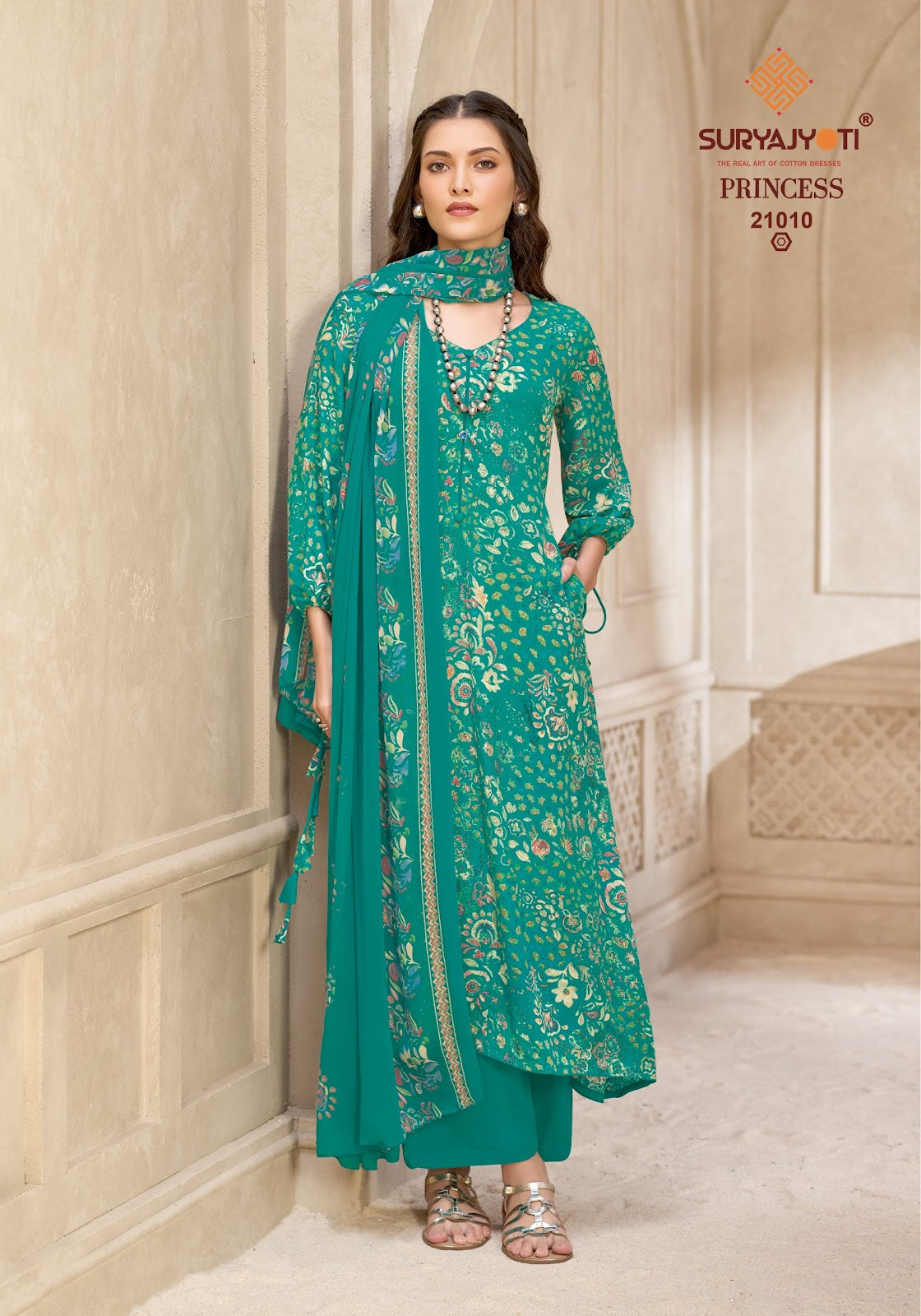 Princess Vol 21 Suryajyoti Heavy Reyon Pant Style Suits Exporter Gujarat