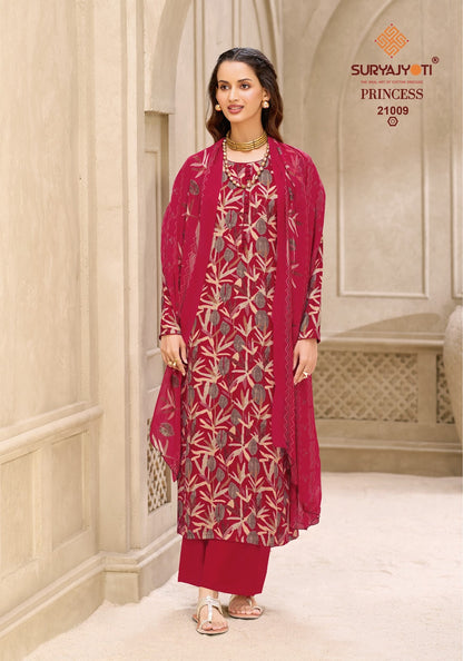Princess Vol 21 Suryajyoti Heavy Reyon Pant Style Suits Exporter Gujarat