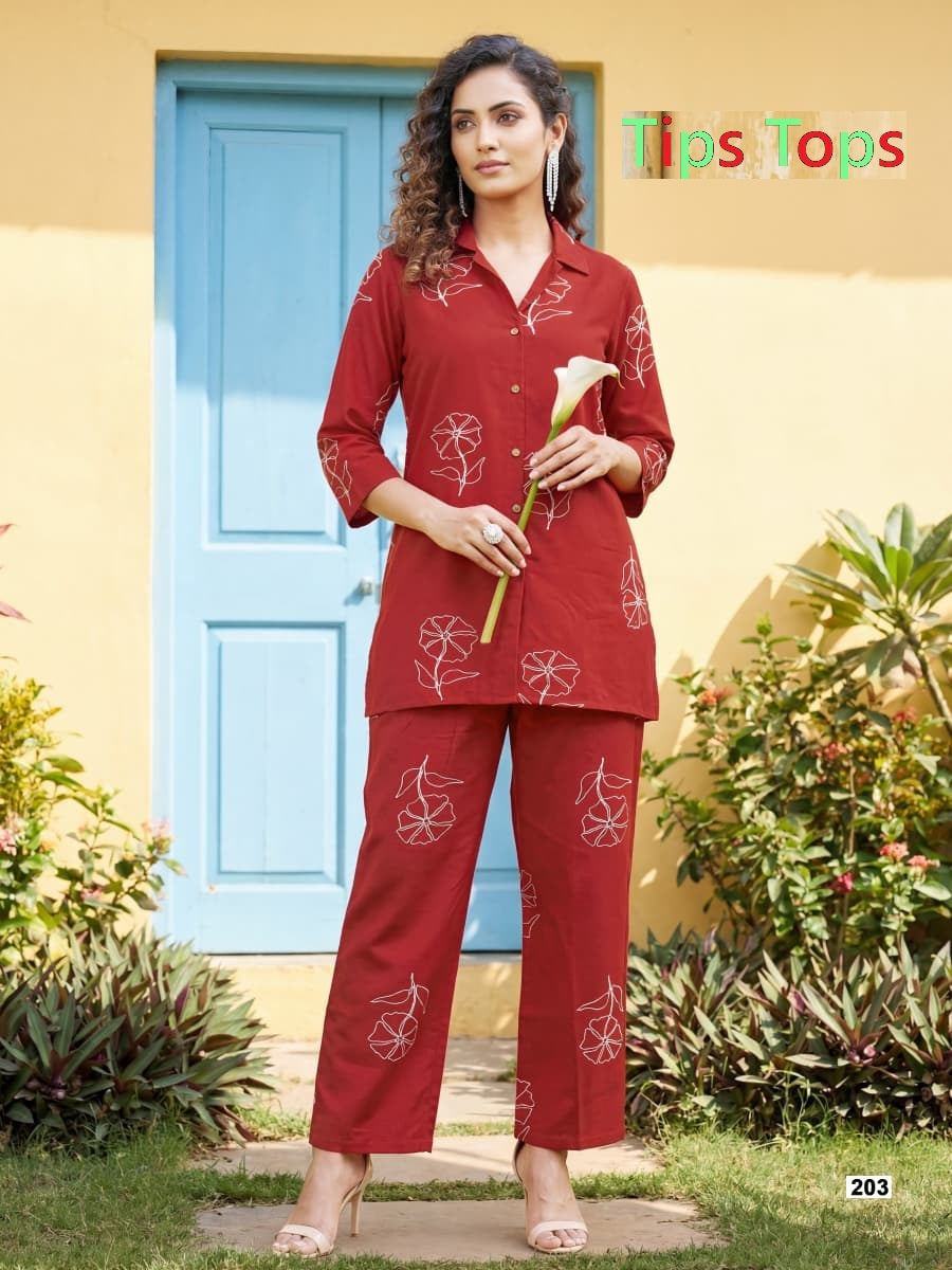 Princess Vol 2 Tips Tops Reyon Co Ord Set Wholesaler Gujarat