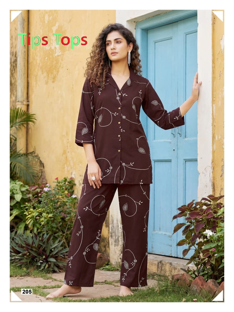 Princess Vol 2 Tips Tops Reyon Co Ord Set Wholesaler Gujarat