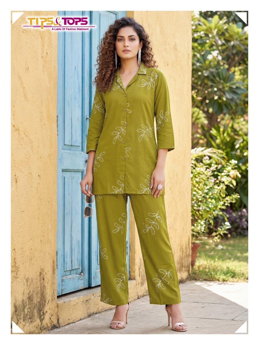 Princess Vol 2 Tips Tops Reyon Co Ord Set Wholesaler Gujarat