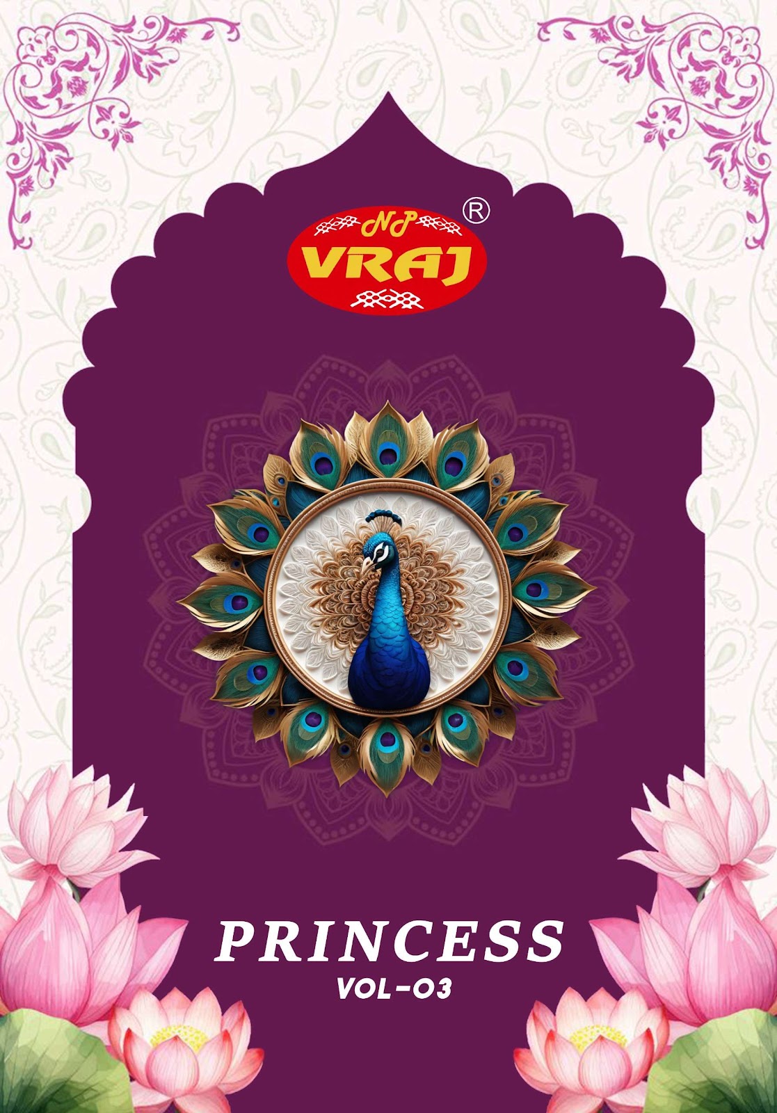 Princess Vol 3 Vraj Cotton Dress Material Wholesaler Ahmedabad