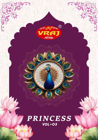 Princess Vol 3 Vraj Cotton Dress Material Wholesaler Ahmedabad