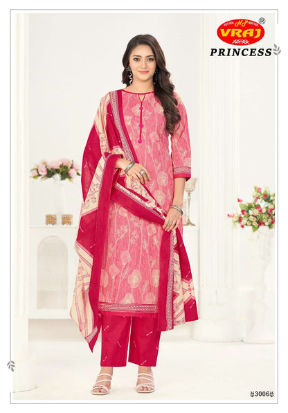 Princess Vol 3 Vraj Cotton Dress Material Wholesaler Ahmedabad