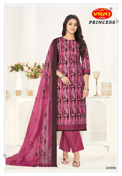 Princess Vol 3 Vraj Cotton Dress Material Wholesaler Ahmedabad
