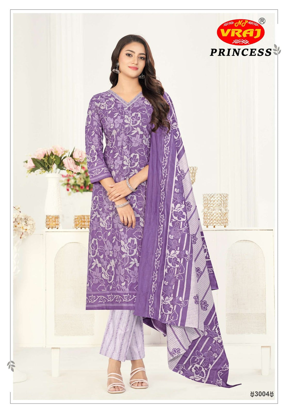 Princess Vol 3 Vraj Cotton Dress Material Wholesaler Ahmedabad