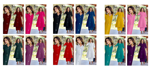 Princy Premnath Vetican Kurti Plazzo Set Wholesale