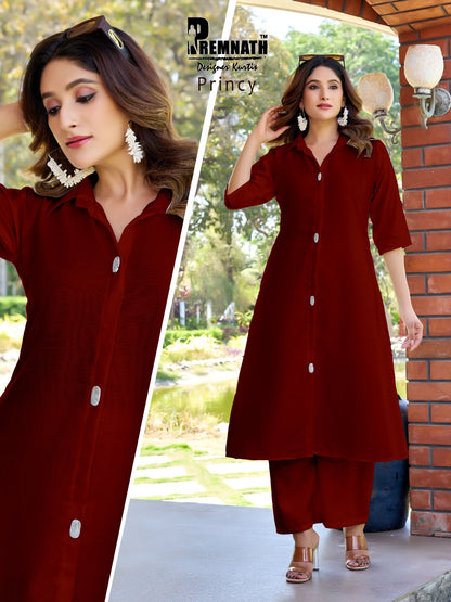 Princy Premnath Vetican Kurti Plazzo Set Wholesale