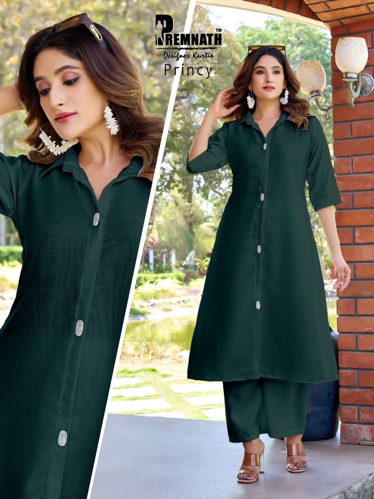 Princy Premnath Vetican Kurti Plazzo Set Wholesale
