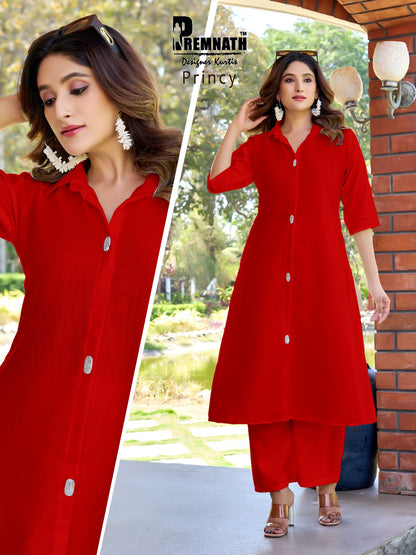 Princy Premnath Vetican Kurti Plazzo Set Wholesale