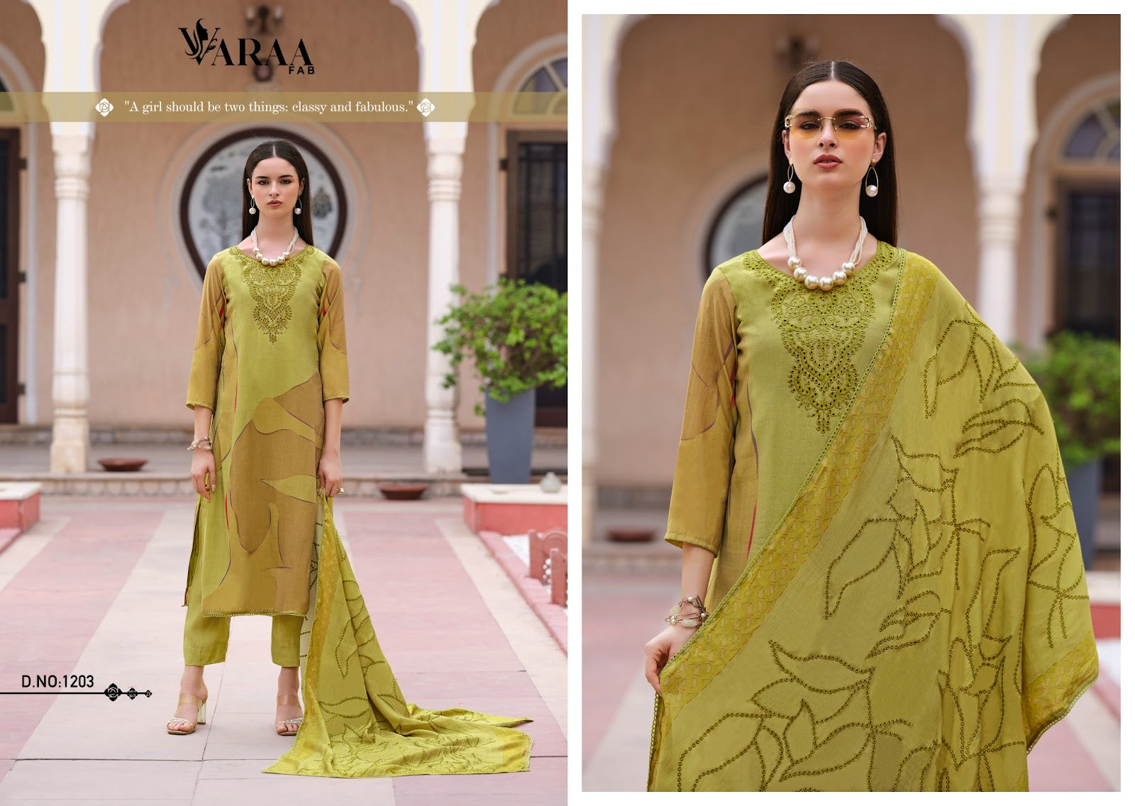 Princy Varaa Fab Pant Style Suits Wholesaler