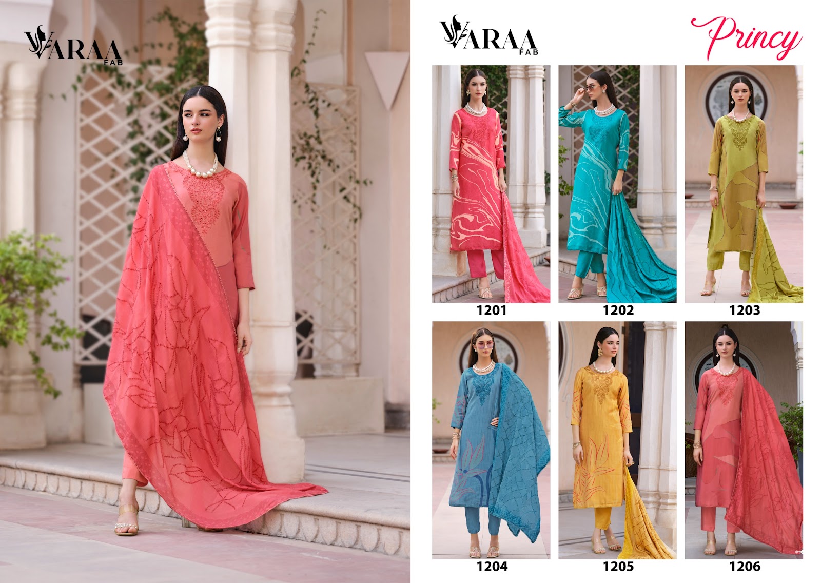 Princy Varaa Fab Pant Style Suits Wholesaler