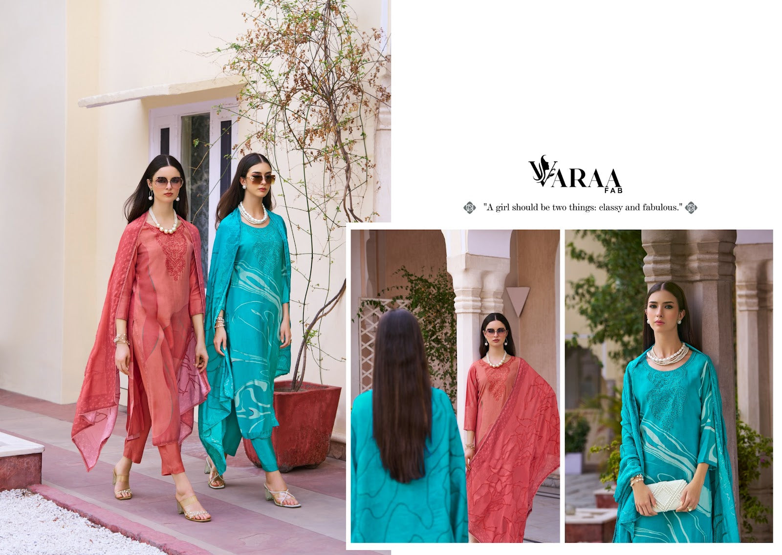 Princy Varaa Fab Pant Style Suits Wholesaler