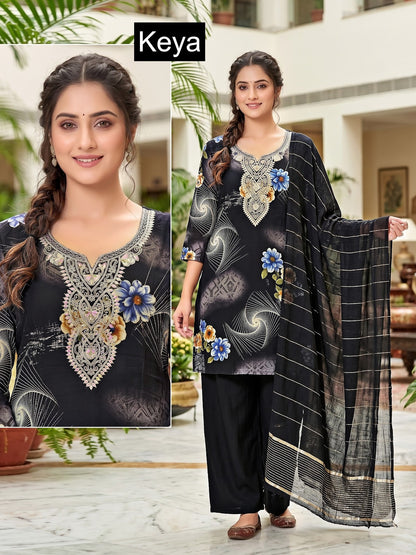 Print-Plain 0809 Keya Vetican Readymade Suits Manufacturer India