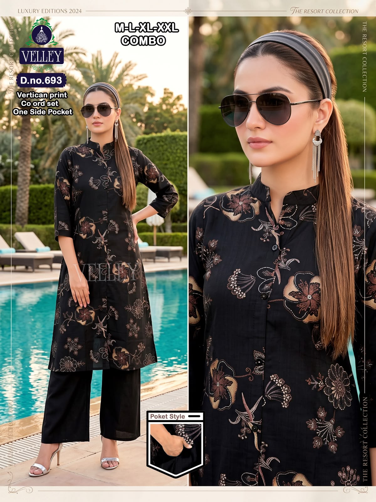 Print-Plain 200826 Velley Vatican Kurti Plazzo Set Wholesaler India