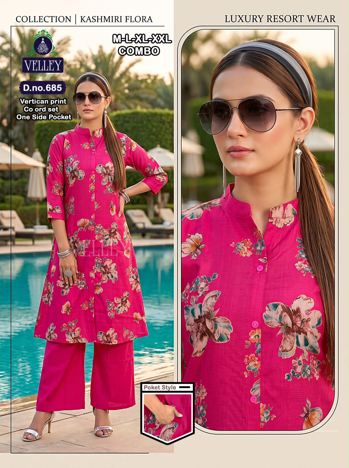 Print-Plain 200826 Velley Vatican Kurti Plazzo Set Wholesaler India