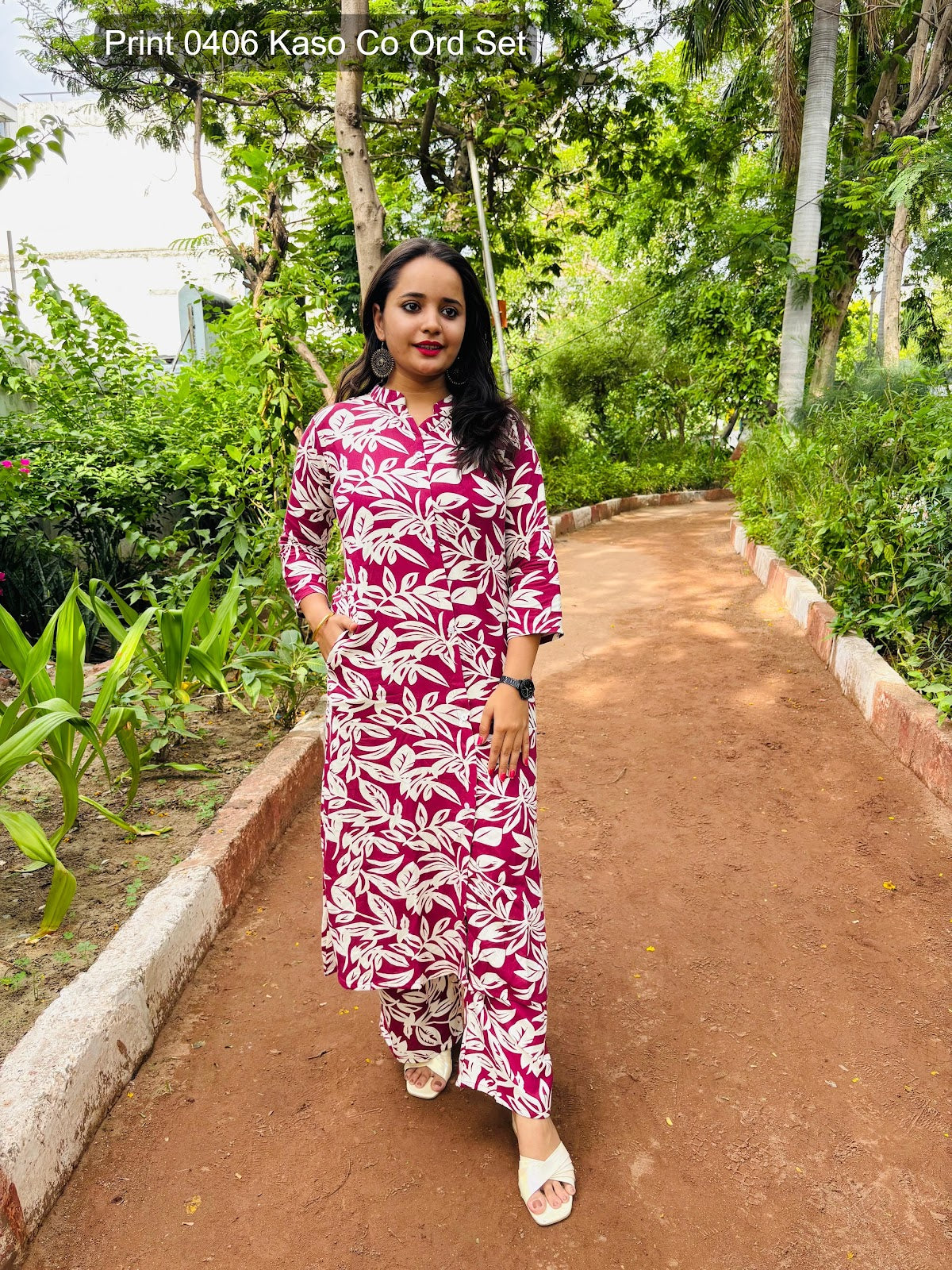 Print 0406 Kaso Rayon Co Ord Set Exporter Ahmedabad