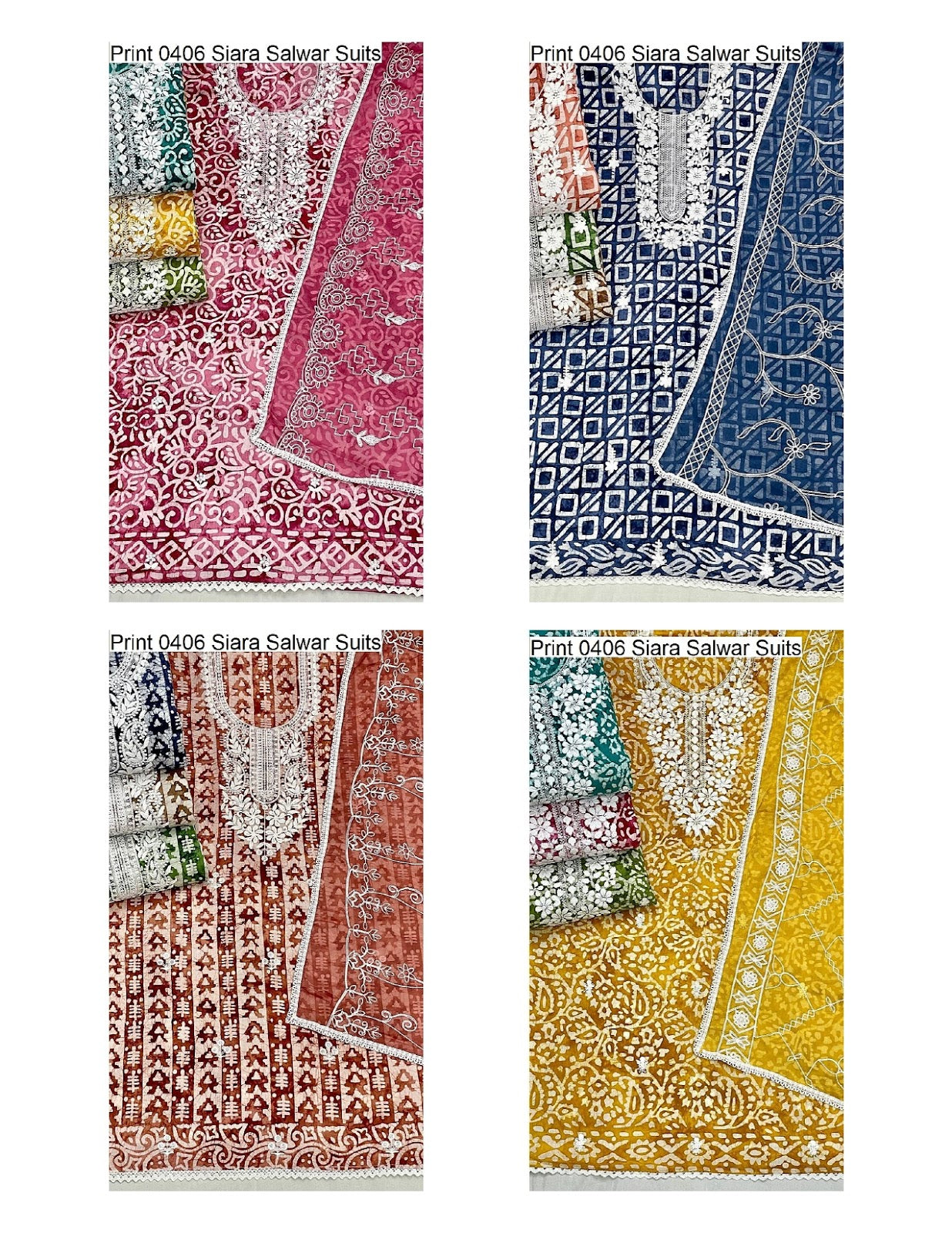 Print 0406 Siara Cambric Salwar Suits Wholesale Price