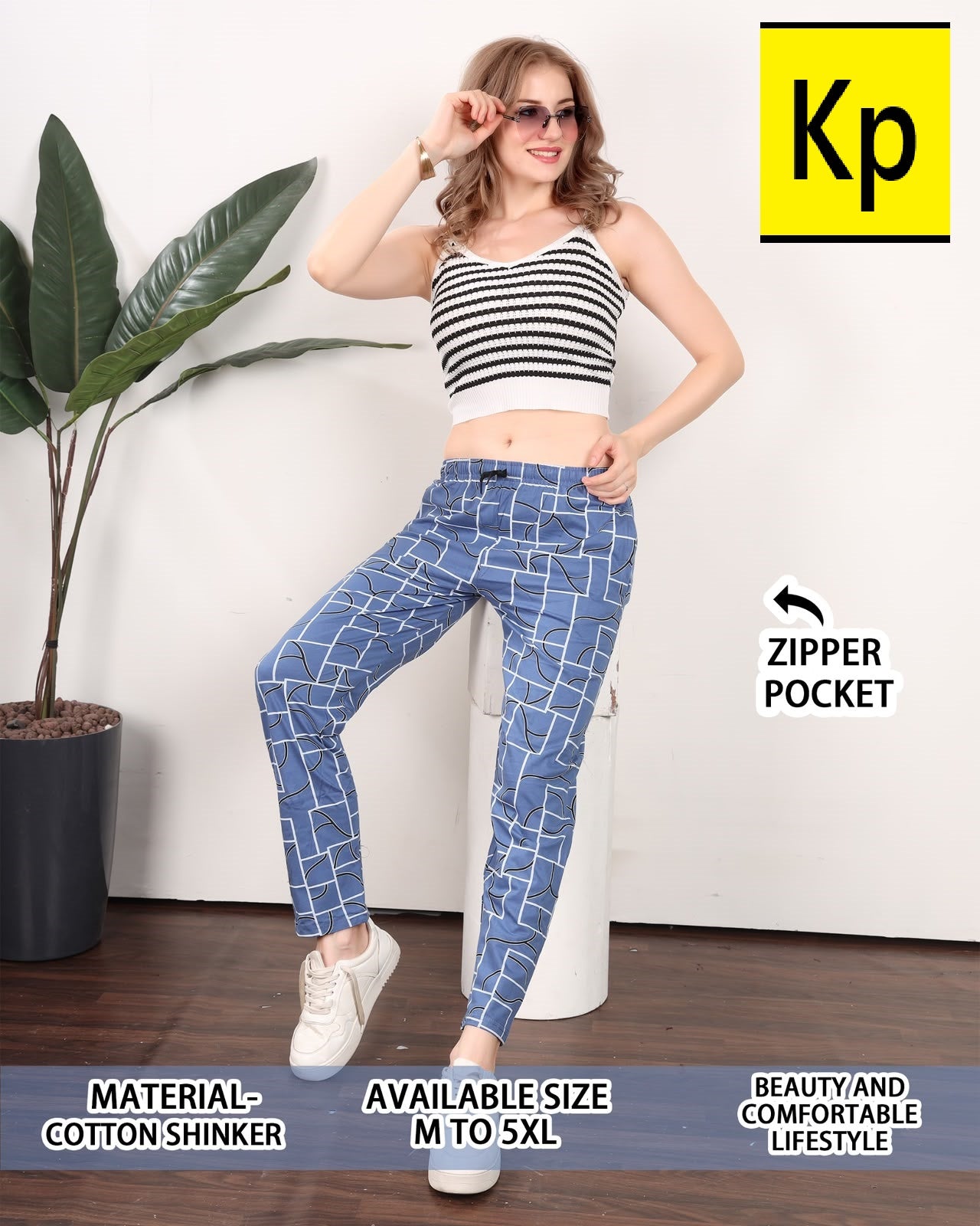 Print 050626 Kp Cotton Women Night Lower Wholesale Price