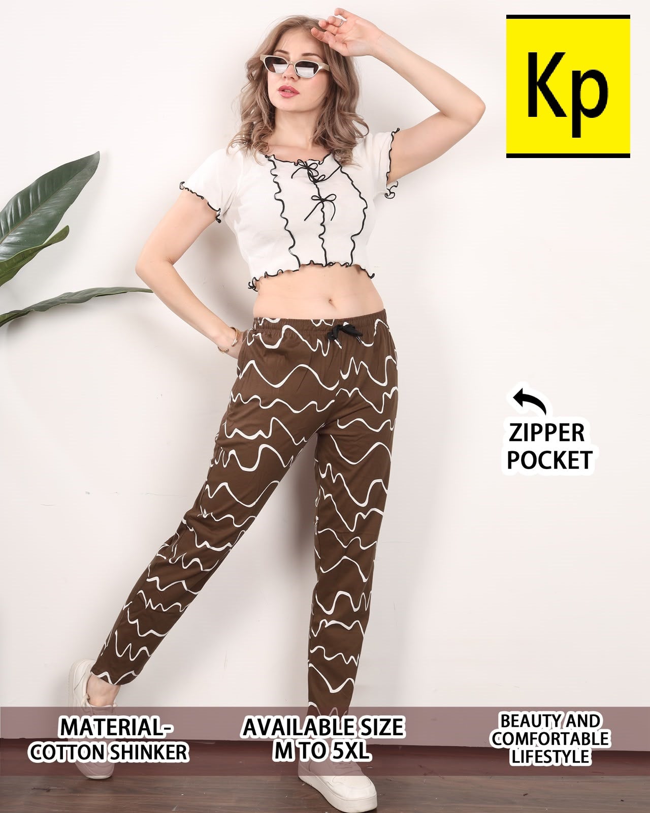 Print 050626 Kp Cotton Women Night Lower Wholesale Price