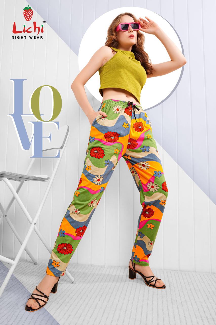 Print 0506 Lichi Hosiery Women Night Lower Exporter Ahmedabad