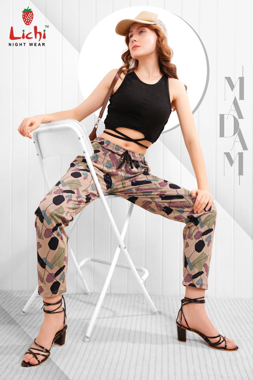 Print 0506 Lichi Hosiery Women Night Lower Exporter Ahmedabad