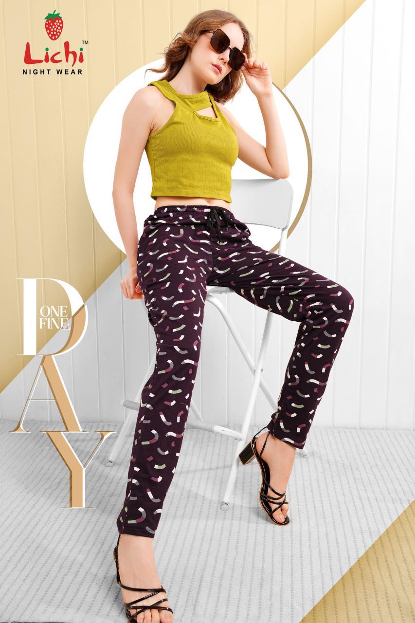 Print 0506 Lichi Hosiery Women Night Lower Exporter Ahmedabad