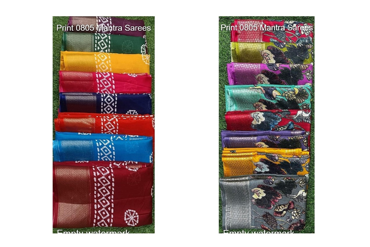 Print 0805 Mantra Sarees Supplier India