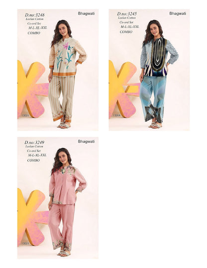 Print 0905 Bhagwati Cotton Co Ord Set Wholesale Price