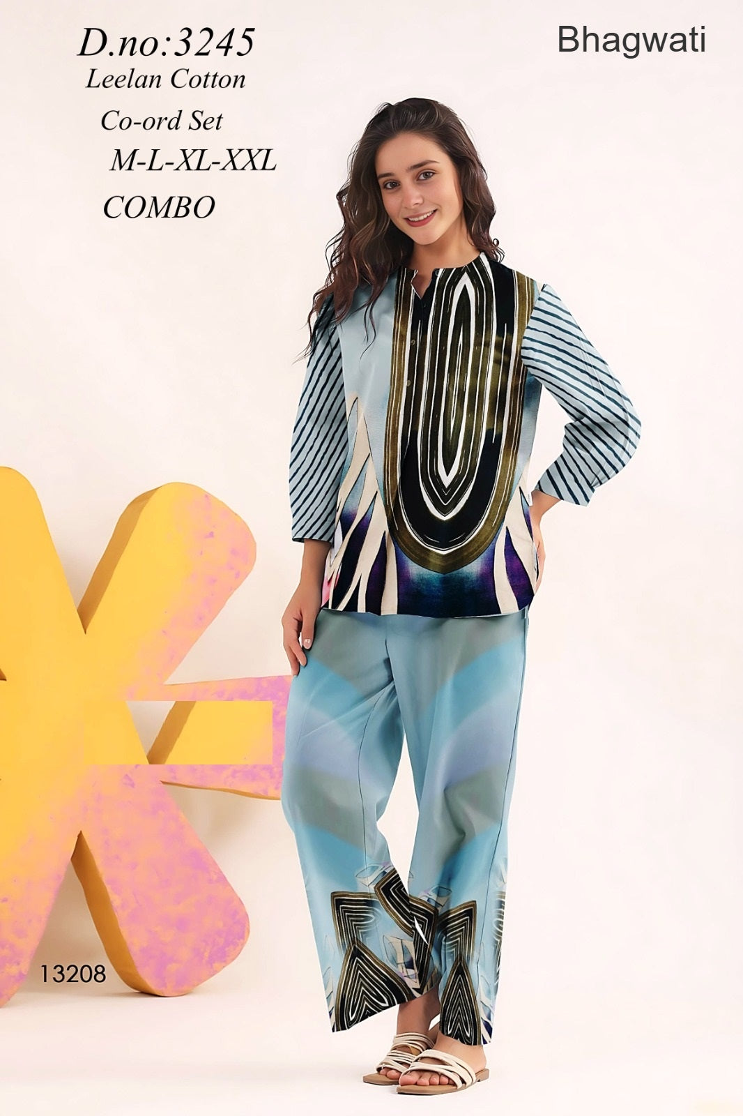 Print 0905 Bhagwati Cotton Co Ord Set Wholesale Price