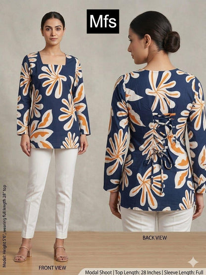 Print 110626 Mfs Cotton Short Kurtis Manufacturer India