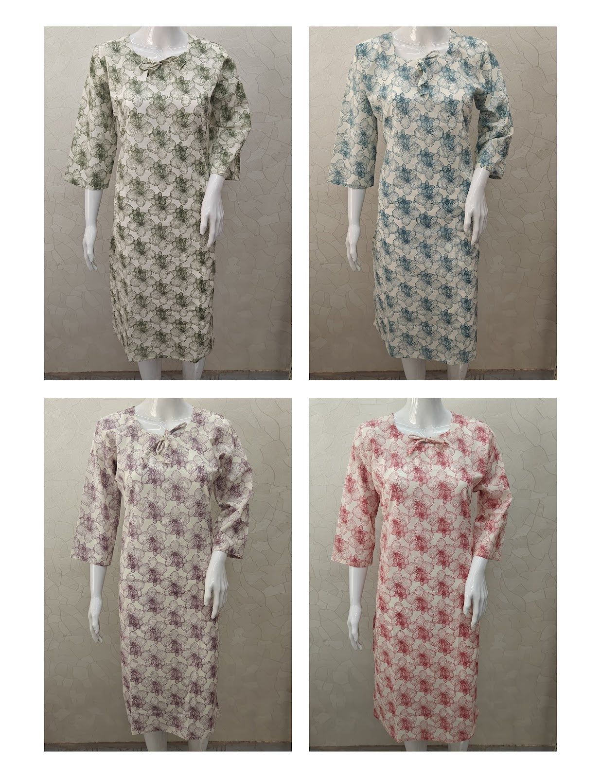 Print 11 Veeha Cambric Cotton Knee Length Kurtis Wholesale Price
