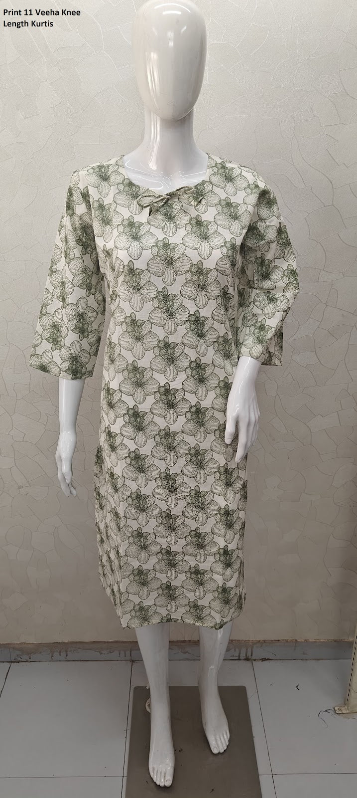 Print 11 Veeha Cambric Cotton Knee Length Kurtis Wholesale Price