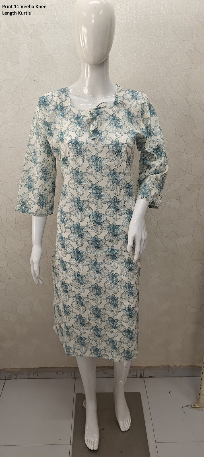 Print 11 Veeha Cambric Cotton Knee Length Kurtis Wholesale Price