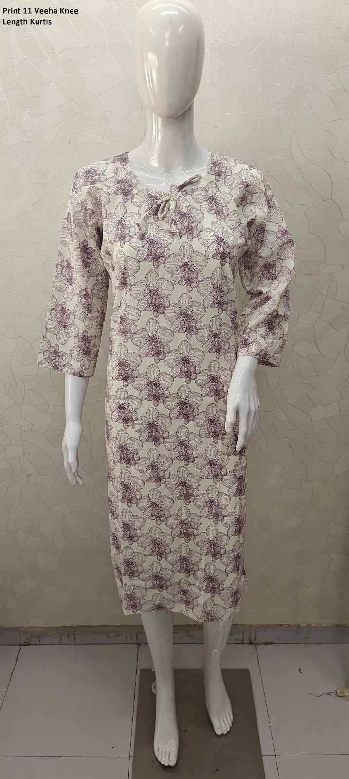 Print 11 Veeha Cambric Cotton Knee Length Kurtis Wholesale Price