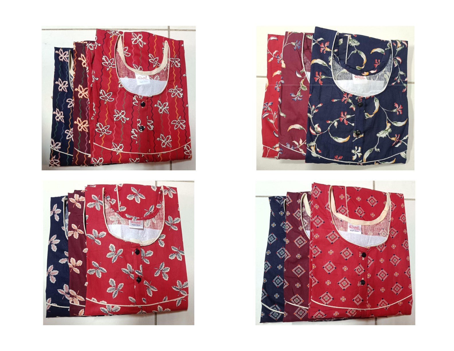 Print 1912 Ruchee Fashion Megya Night Gowns Wholesaler India