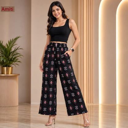 Print 200726 Amiti Liva Branded Palazzo Manufacturer Ahmedabad