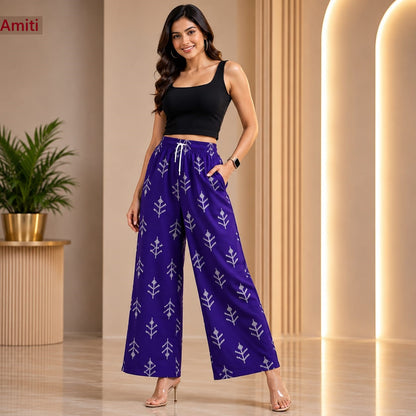 Print 200726 Amiti Liva Branded Palazzo Manufacturer Ahmedabad
