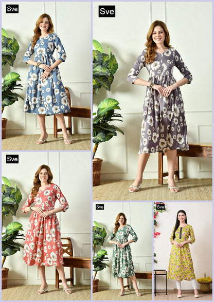 Print 210126 Sve Delta Anarkali Kurtis Wholesaler Ahmedabad