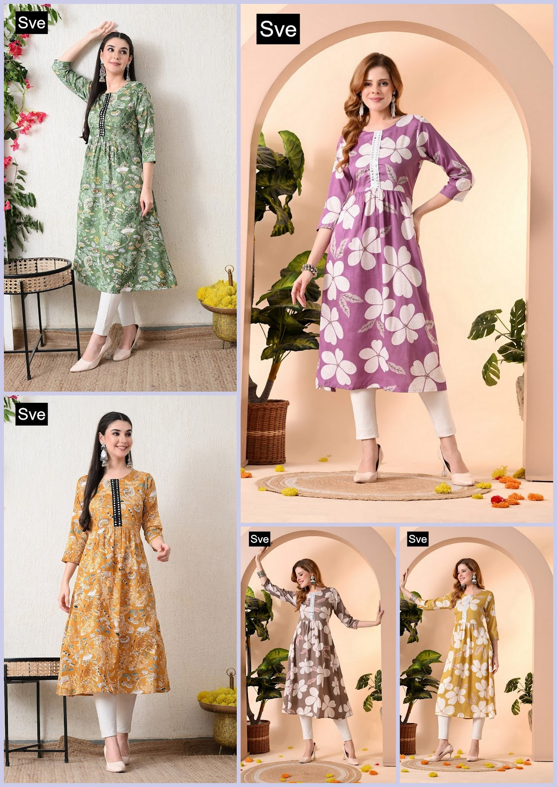 Print 210126 Sve Delta Anarkali Kurtis Wholesaler Ahmedabad