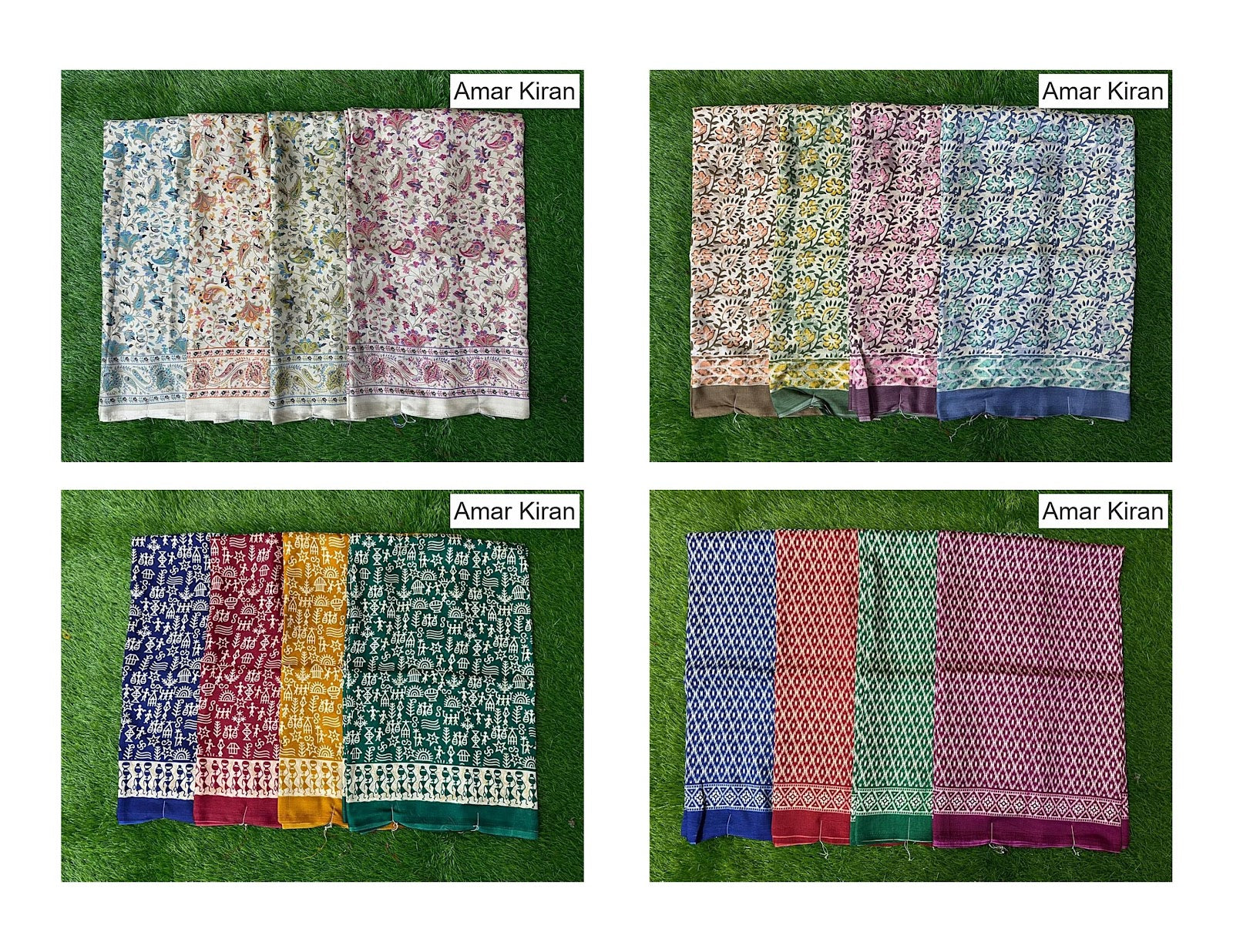Print 21 Amar Kiran Raw Silk Sarees Exporter India
