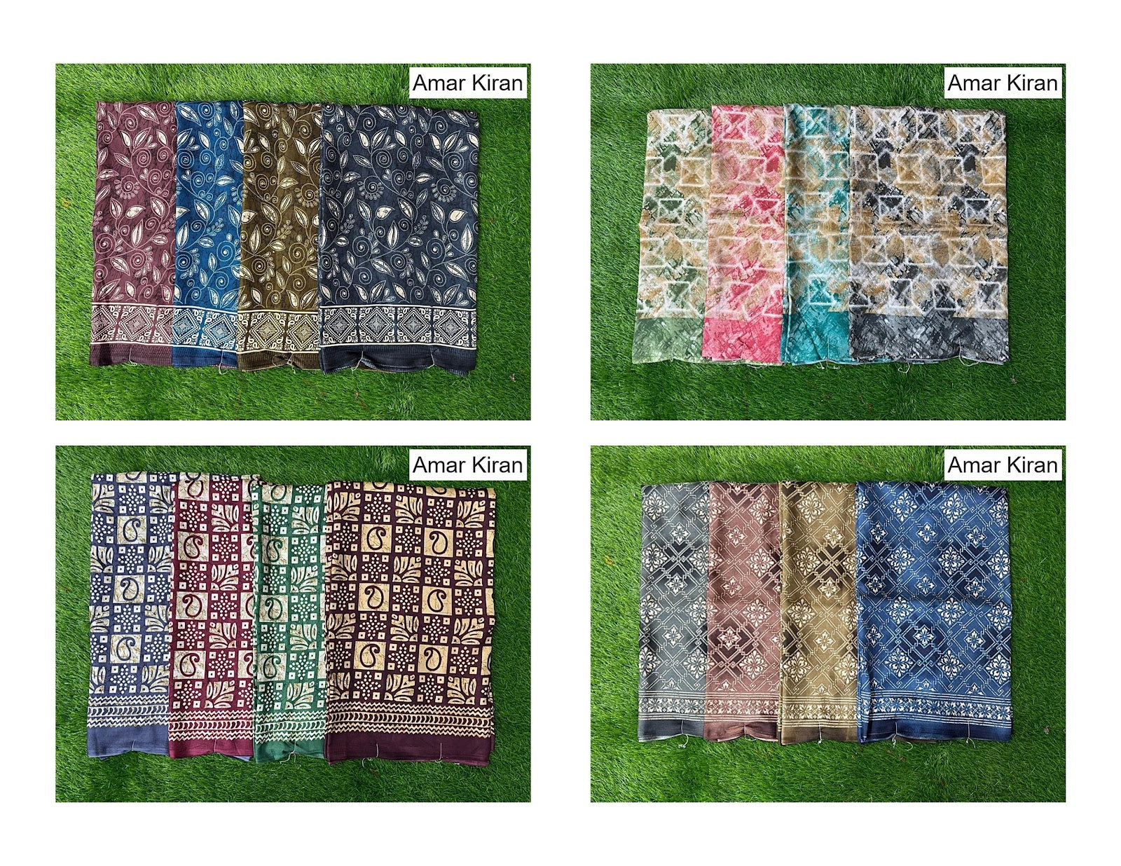 Print 21 Amar Kiran Raw Silk Sarees Exporter India