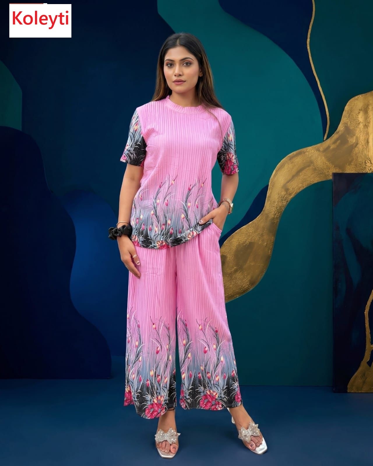 Print 220626 Koleyti Co Ord Set Wholesaler India
