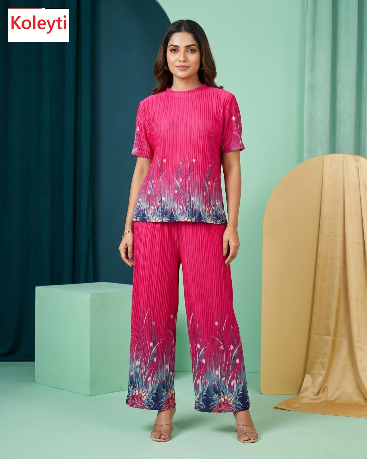 Print 220626 Koleyti Co Ord Set Wholesaler India